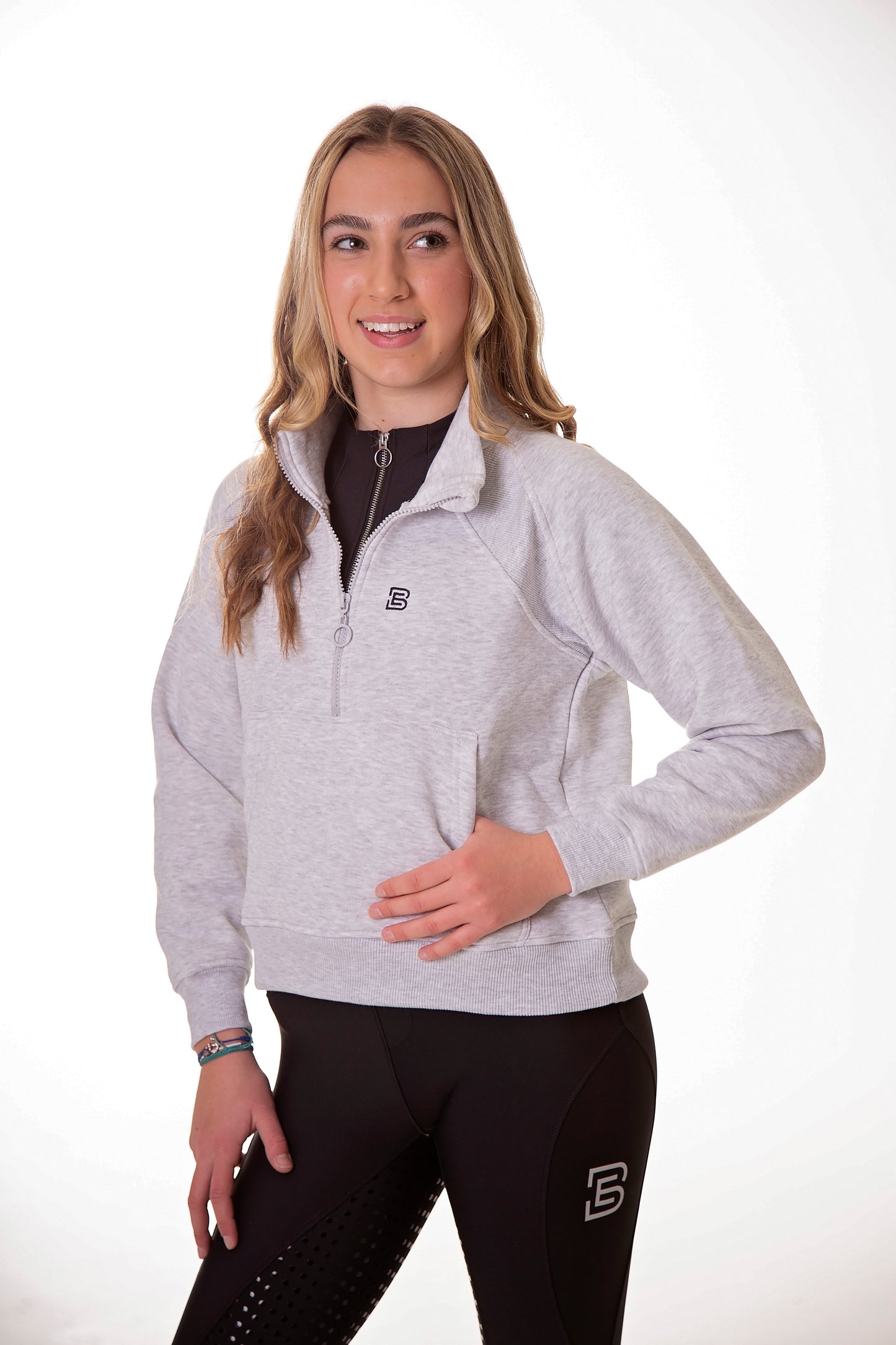 Grey Junior 1/2 Zip