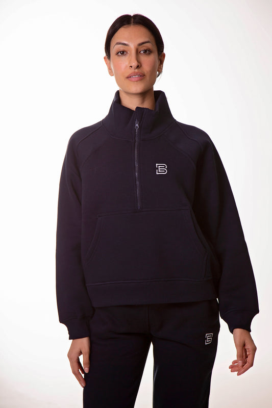 Navy 1/2 Zip Sweatshirt