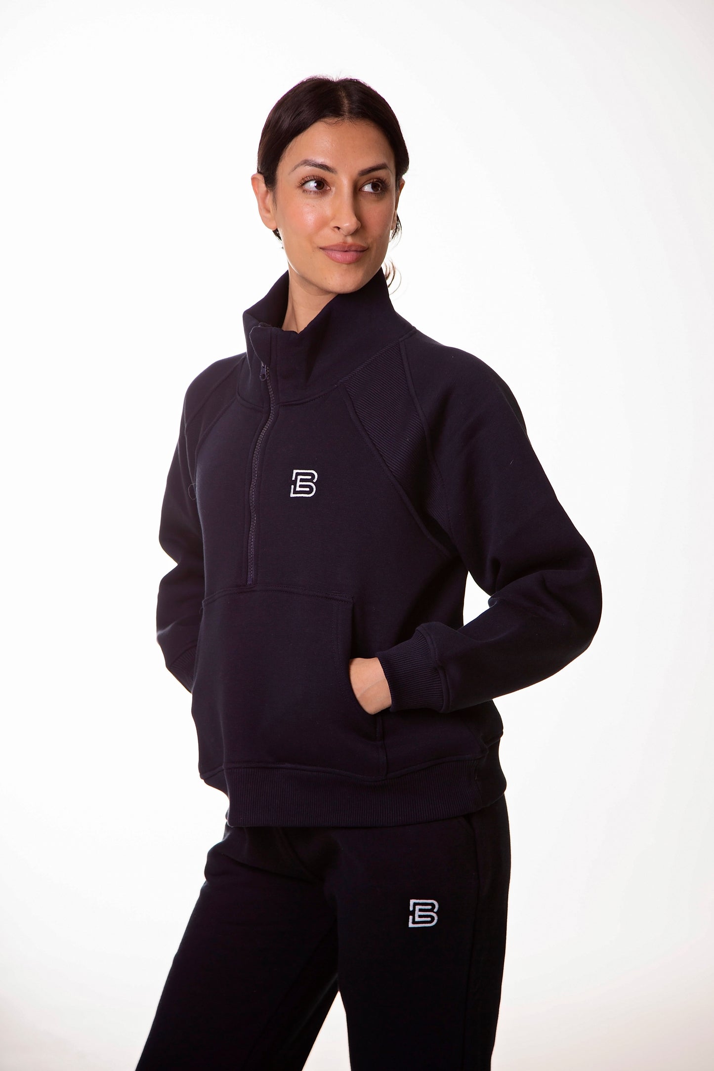 Navy 1/2 Zip Sweatshirt