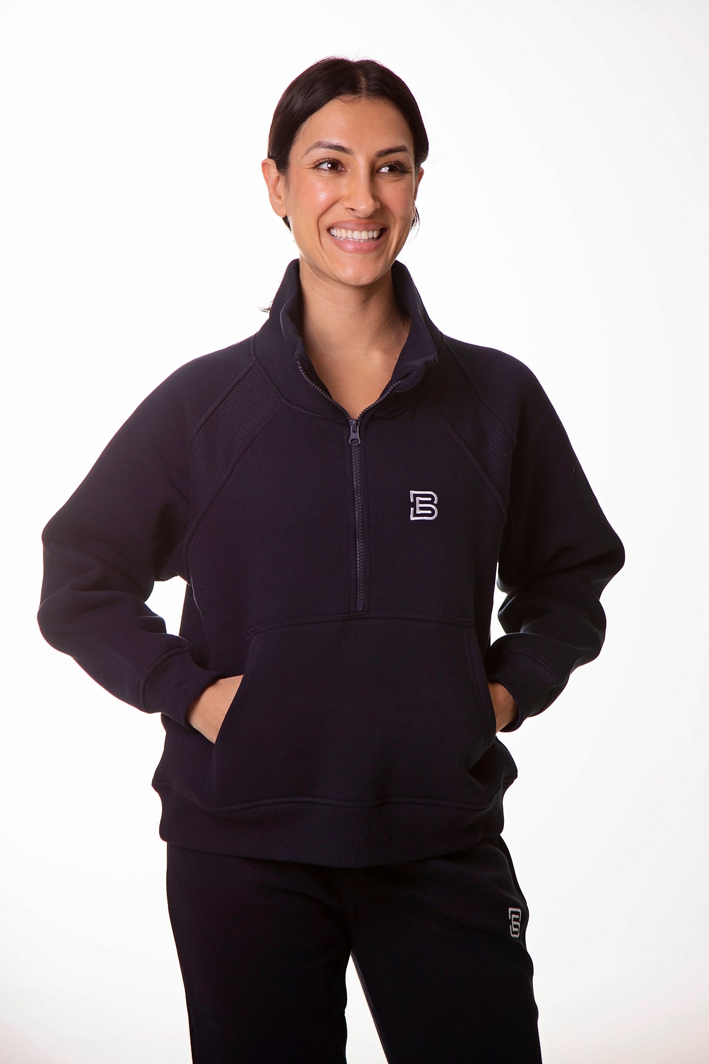 Navy 1/2 Zip Sweatshirt