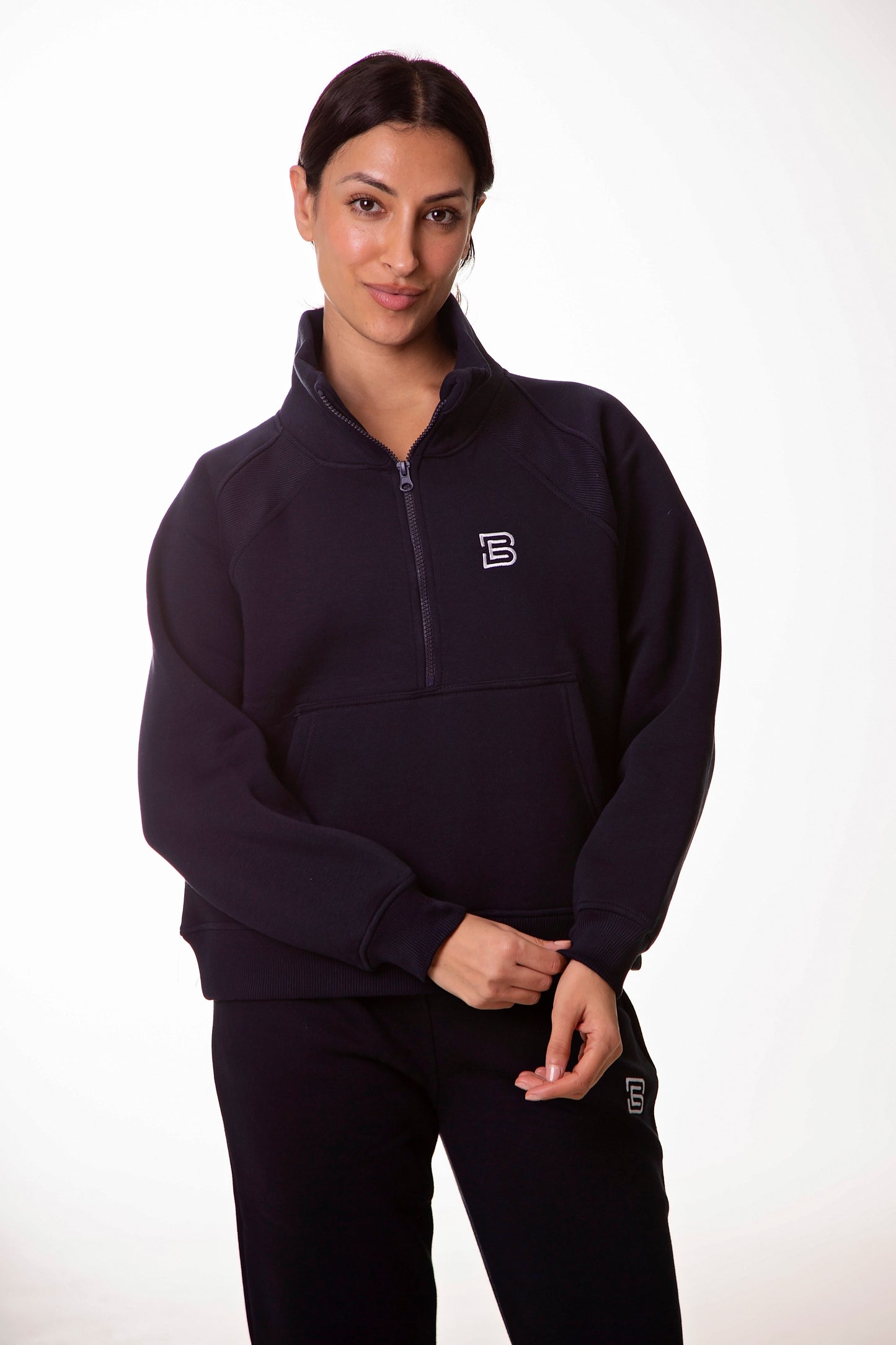 Navy 1/2 Zip Sweatshirt