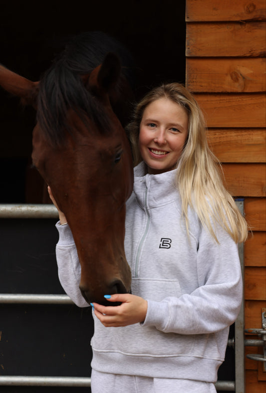 Grey 1/2 Zip Sweatshirt
