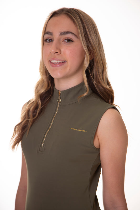 Sleeveless Olive Base Layer