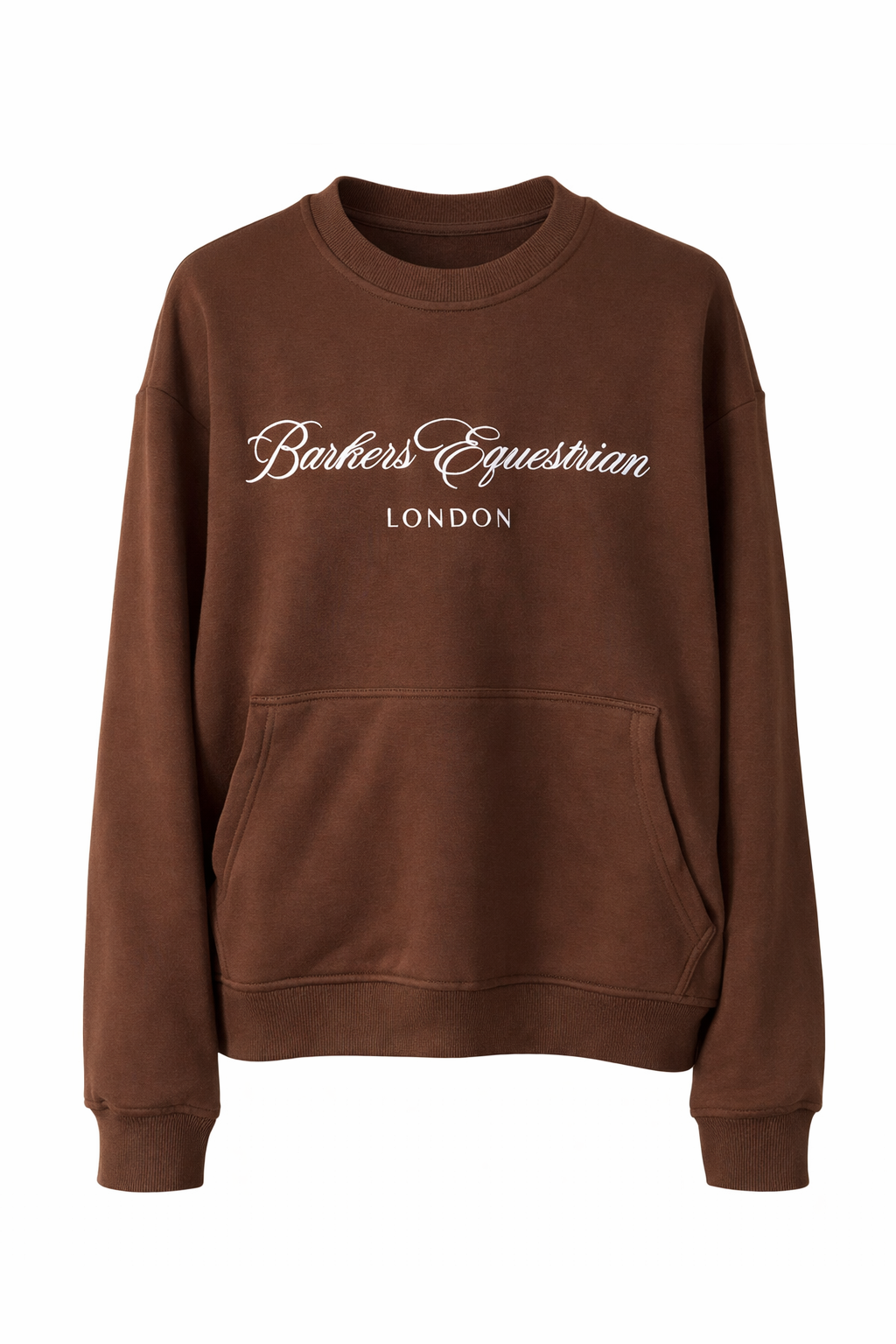 Chocolate Crew Neck Script Jumper