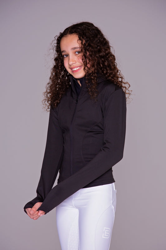 Black Zip Up Base Layer