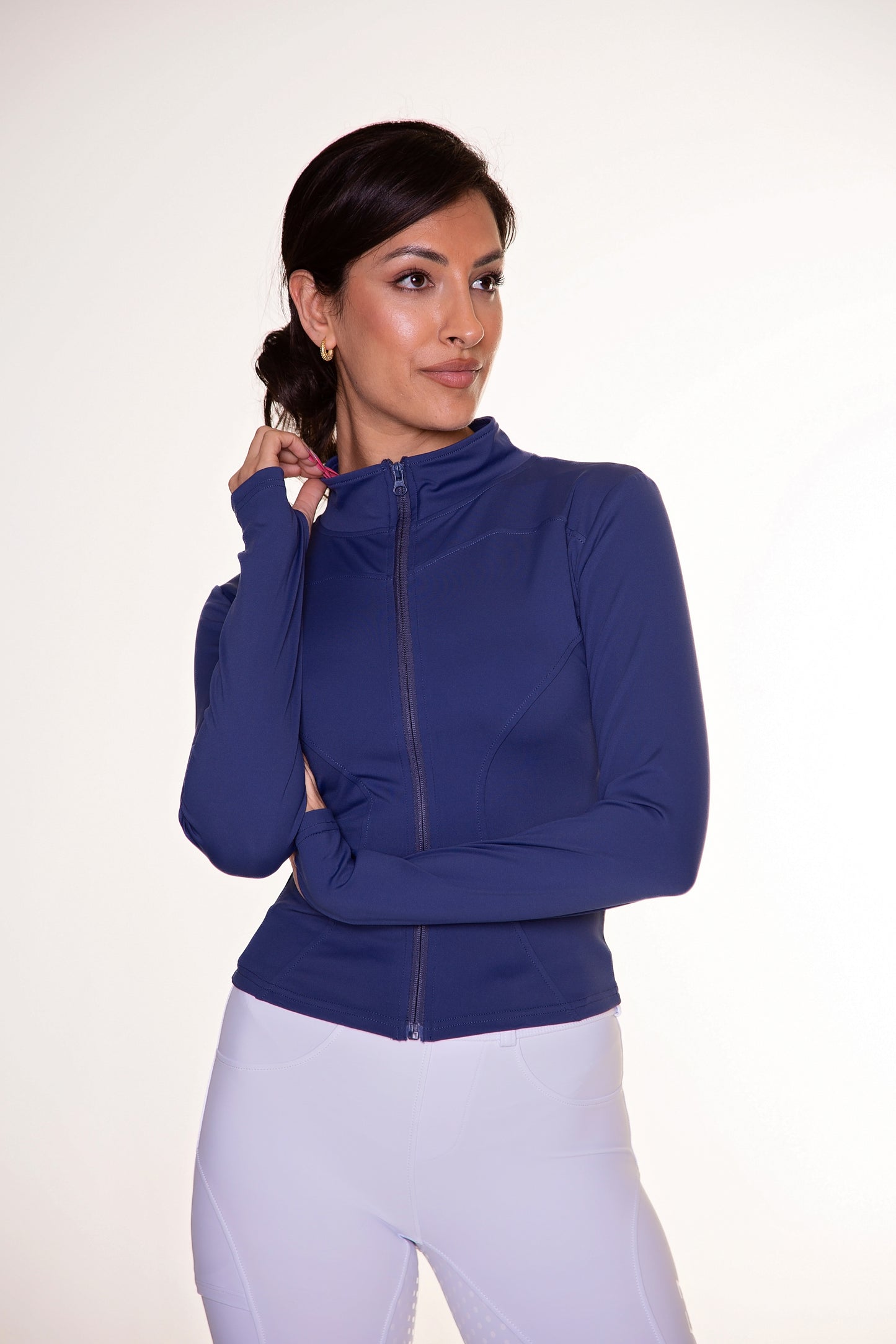 Blue Zip Up Base Layer