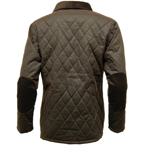 Ladies Quilted Wax Country Coat