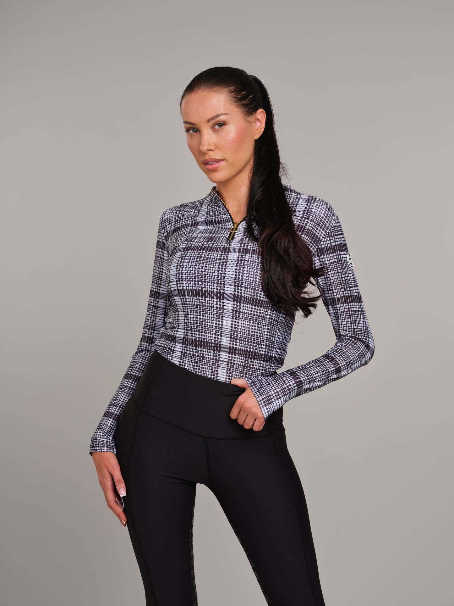 Plaid Check Technical Base Layer
