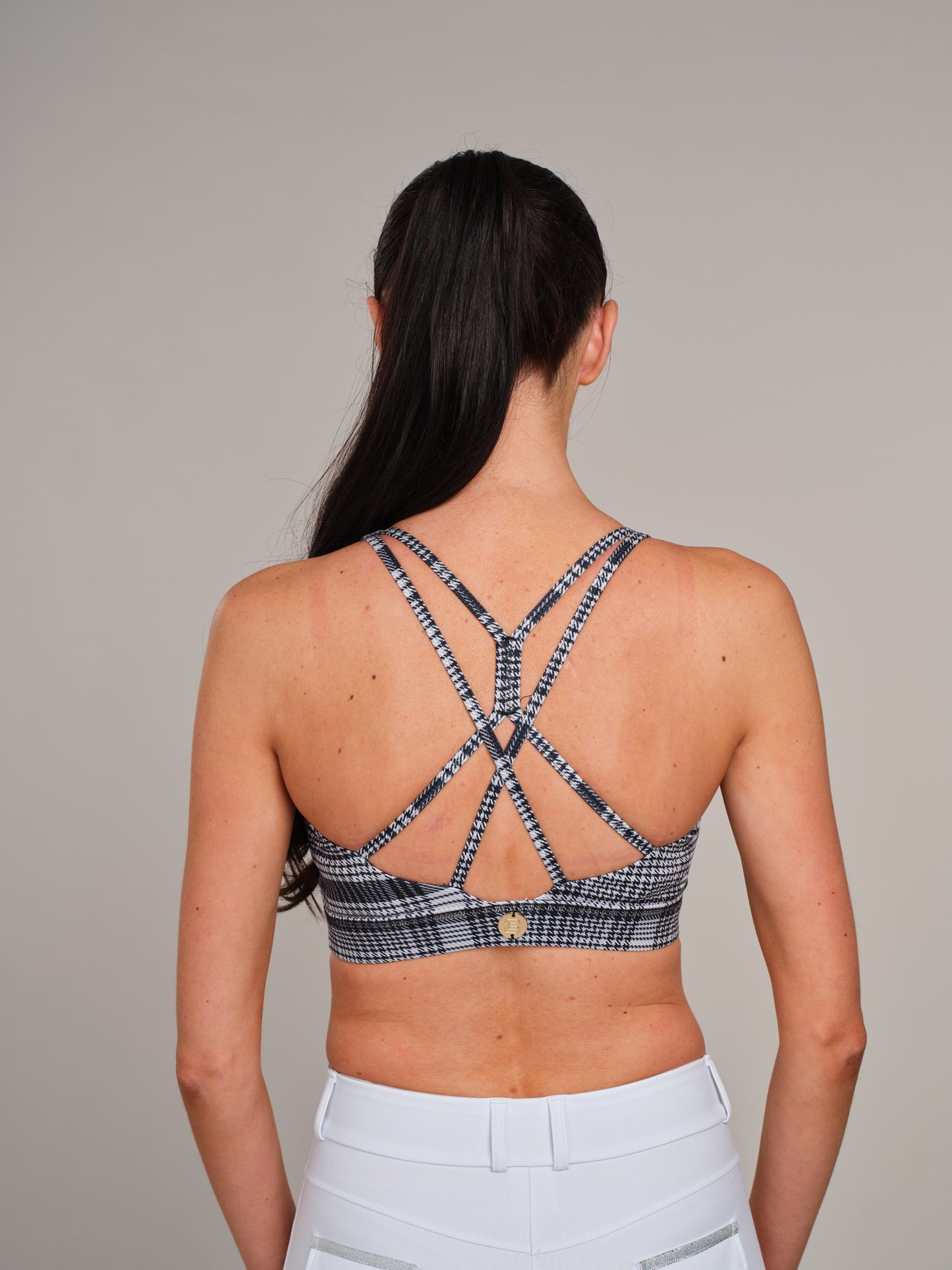 Plaid Check Sports Bra